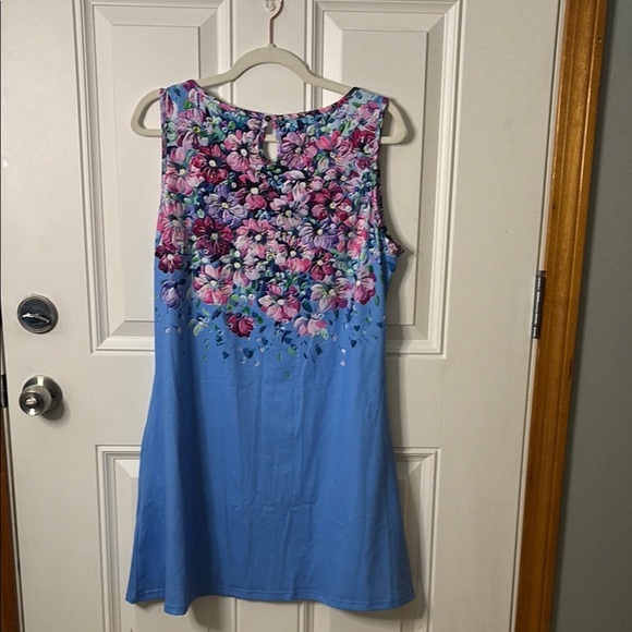 NWT ETCYY Floral Sleeveless Dress with Pockets - Picture 6 of 7